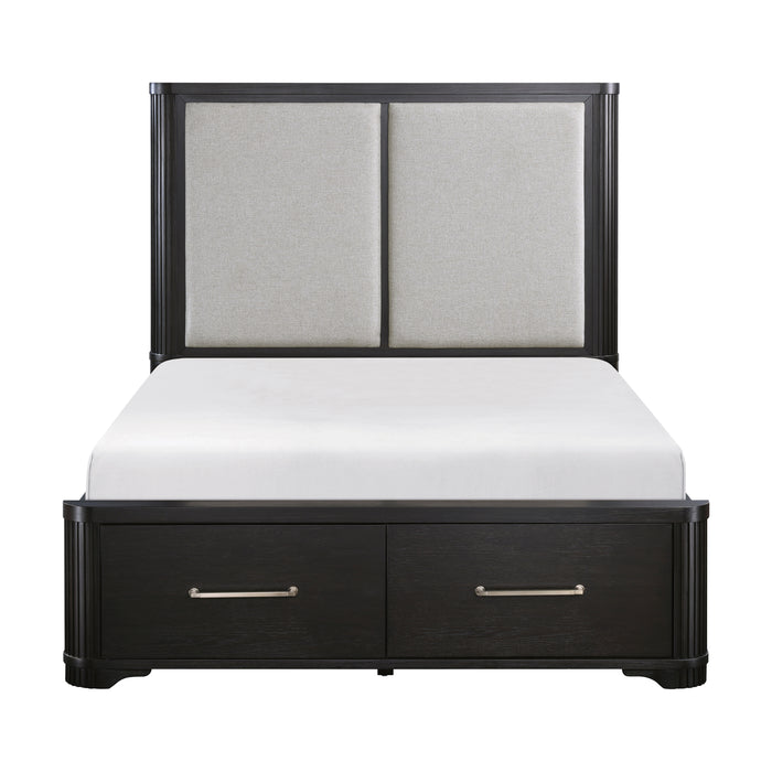 Gilbert - (3) California King Platform Bed with Footboard Storage