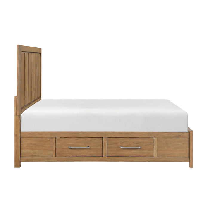 Charlotte - (4) California King Platform Bed with Storage Side Rails