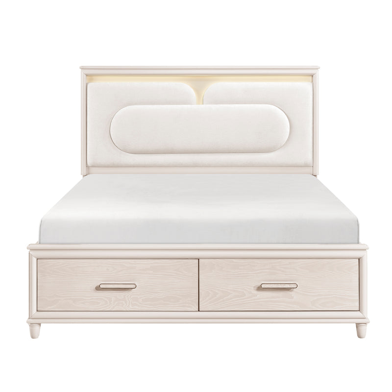 Montrose - (4) California King Platform Bed with Footboard Storage