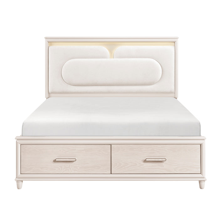 Montrose - (4) California King Platform Bed with Footboard Storage