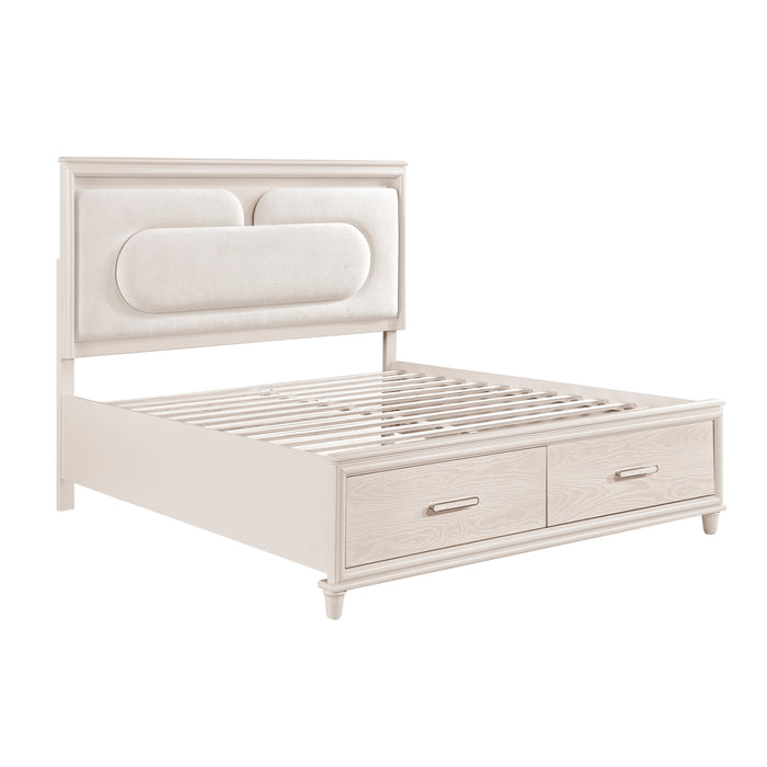 Montrose - (4) California King Platform Bed with Footboard Storage