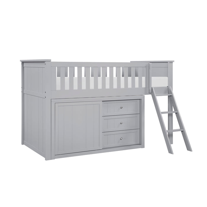 Orion - (4) Low Loft Bunk with Dresser