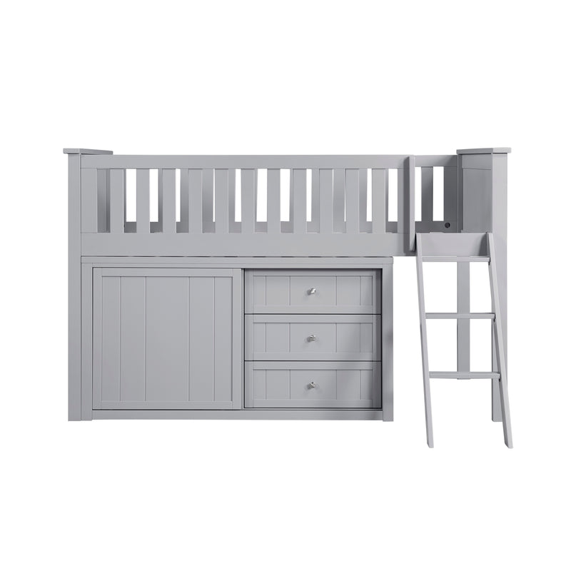Orion - (4) Low Loft Bunk with Dresser