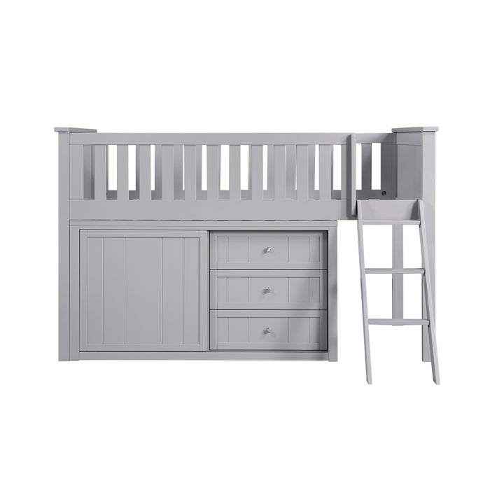 Orion - (4) Low Loft Bunk with Dresser