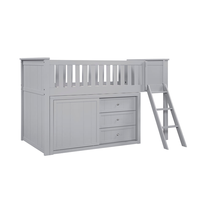 Orion - (4) Low Loft Bunk with Dresser