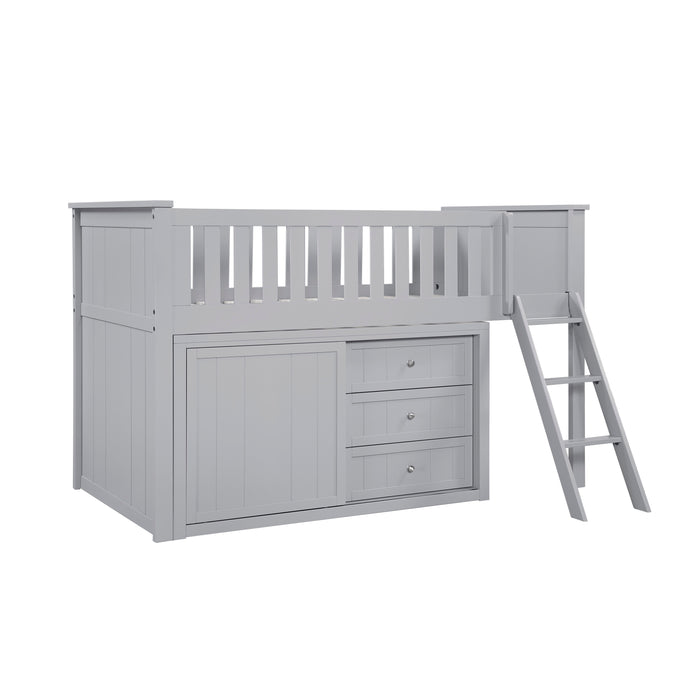 Orion - (4) Low Loft Bunk with Dresser