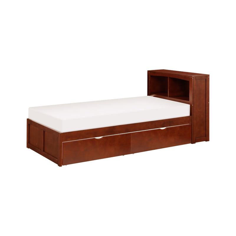 Rowe - (3) Twin Bookcase Platform Bed with Storage Boxes