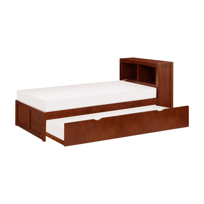 Rowe - (3) Twin Bookcase Platform Bed with Twin Trundle