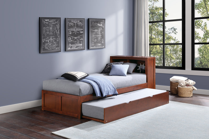 Rowe - (3) Twin Bookcase Platform Bed with Twin Trundle