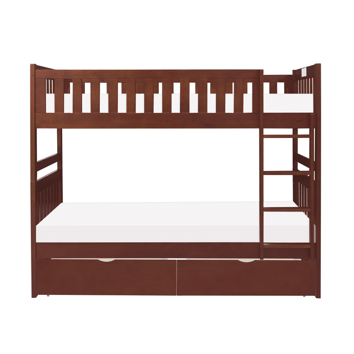 Rowe - (4) Twin/Twin Bunk Bed with Storage Boxes