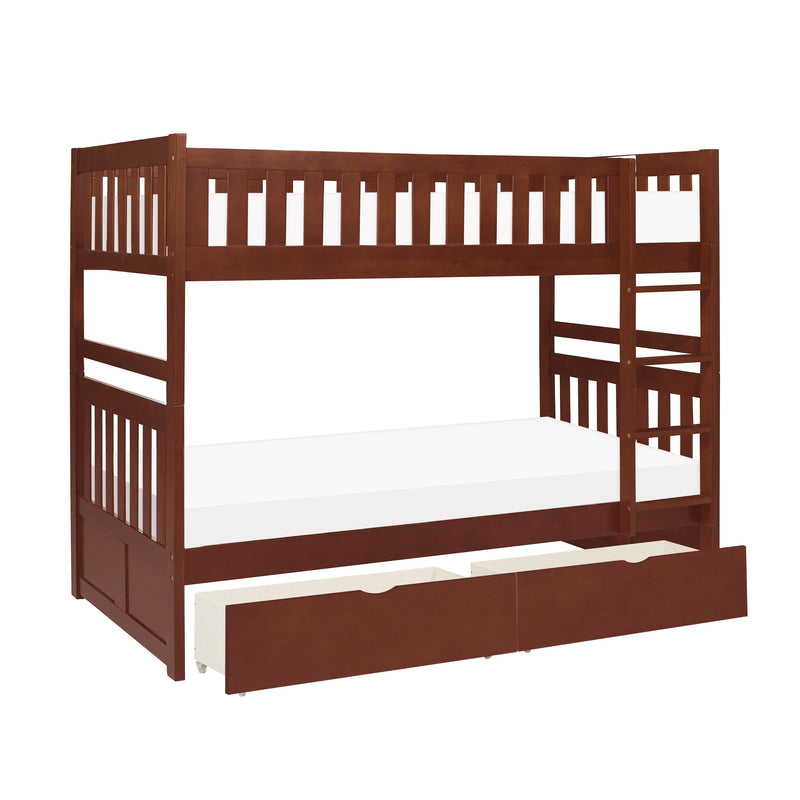 Rowe - (4) Twin/Twin Bunk Bed with Storage Boxes