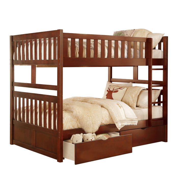 Rowe - (4) Full/Full Bunk Bed with Storage Boxes
