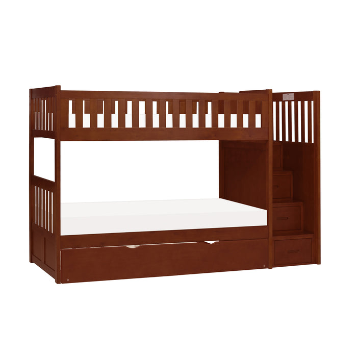 Rowe - (5) Twin/Twin Step Bunk Bed with Twin Trundle
