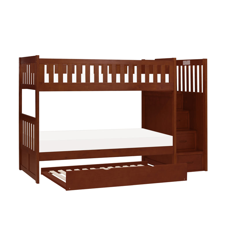 Rowe - (5) Twin/Twin Step Bunk Bed with Twin Trundle