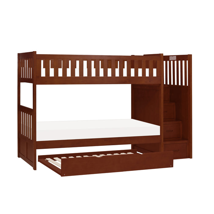Rowe - (5) Twin/Twin Step Bunk Bed with Twin Trundle