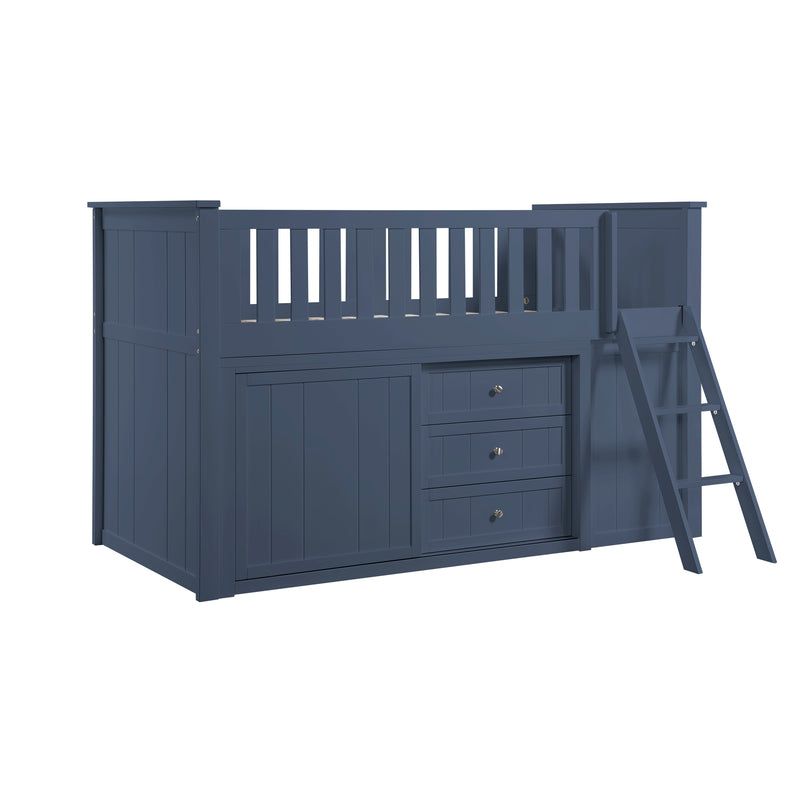 - (6) Low Loft Bunk with Bookcase and 2 Dressers