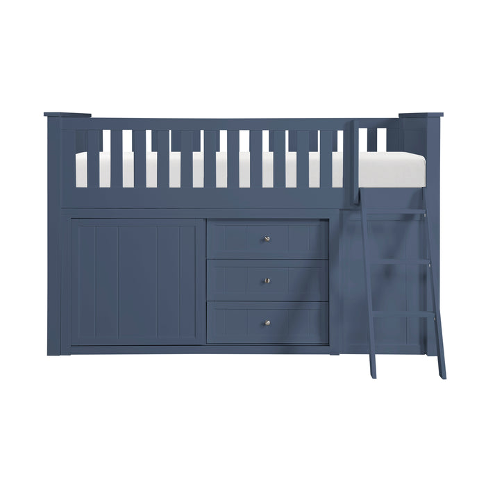 - (6) Low Loft Bunk with Bookcase and 2 Dressers