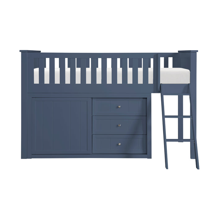 - (4) Low Loft Bunk with Dresser