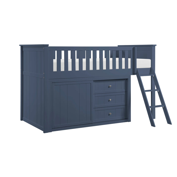 - (4) Low Loft Bunk with Dresser