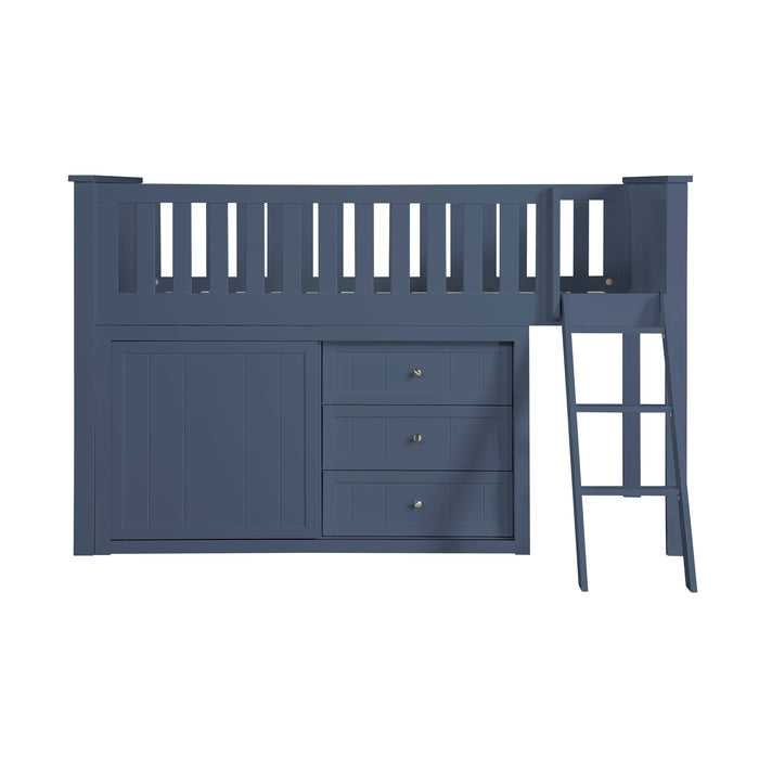 - (4) Low Loft Bunk with Dresser