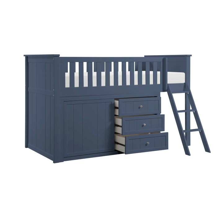 - (4) Low Loft Bunk with Dresser