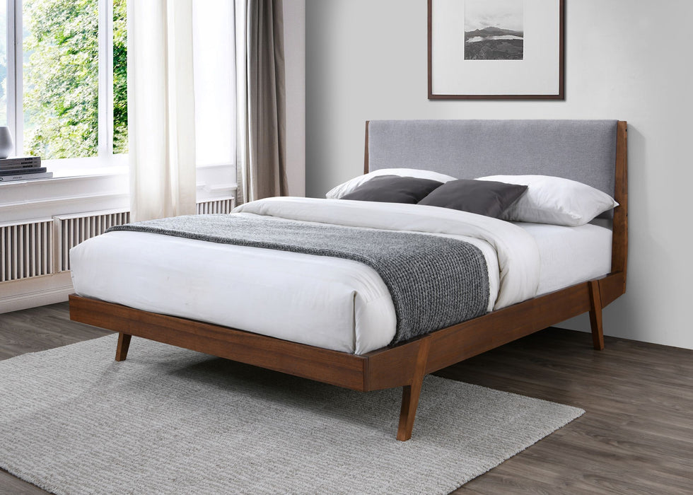 - (2) Full Platform Bed, Brown