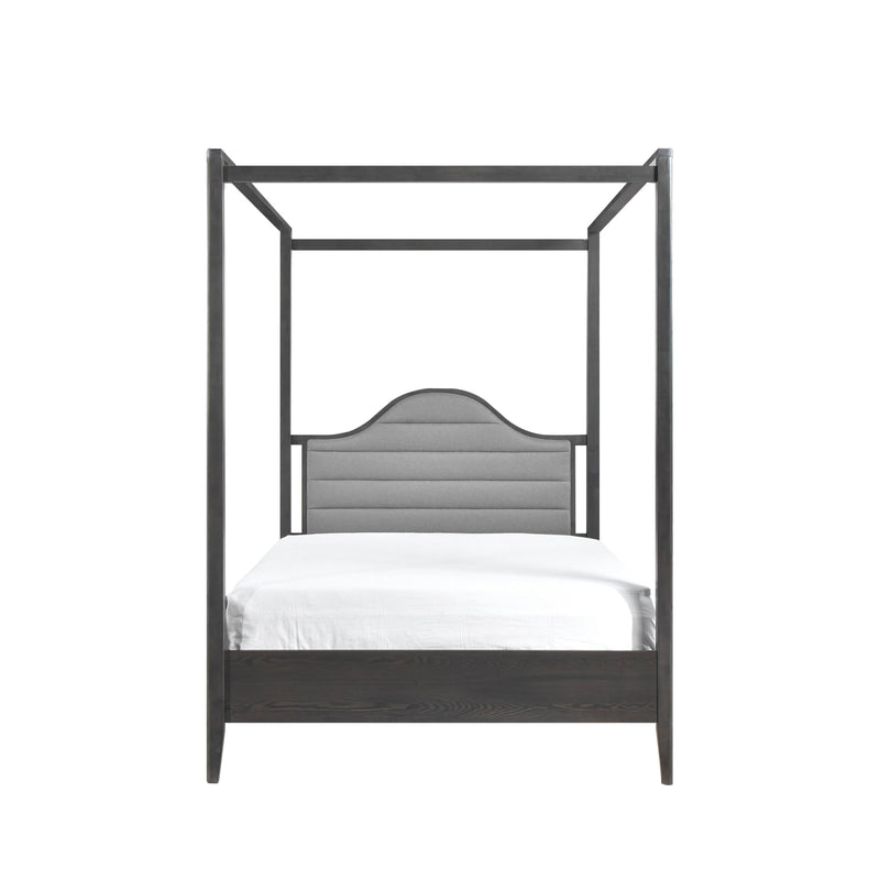 - (2) Queen Canopy Platform Bed with Upholstered Headboard
