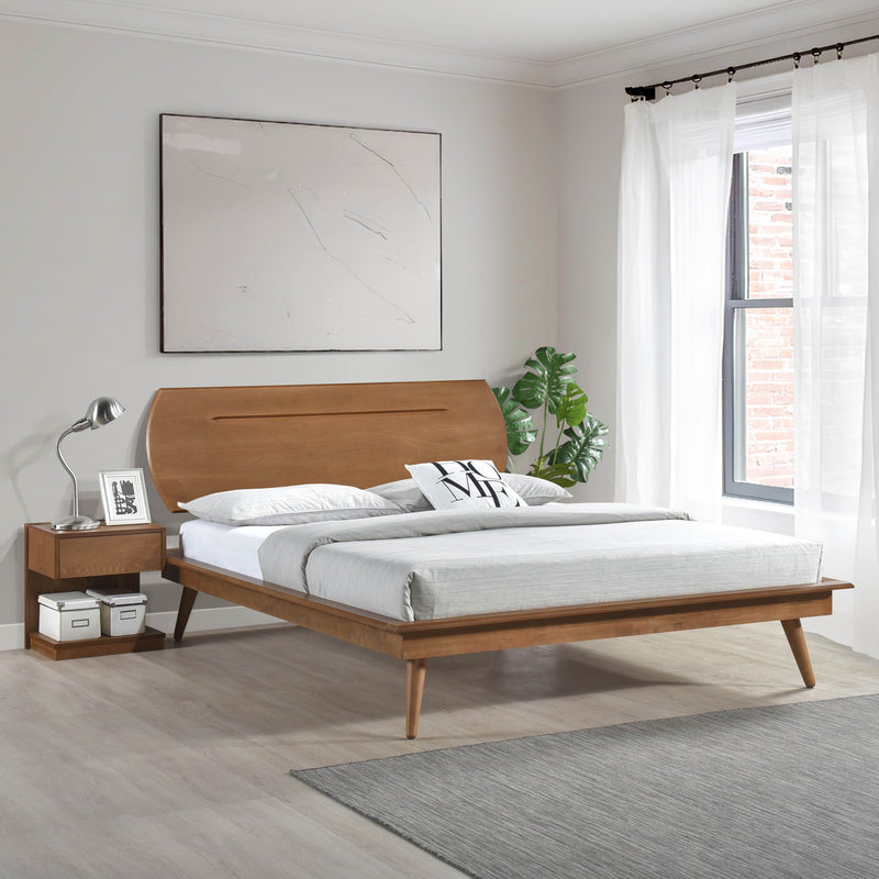 - (2) Full Platform Bed with Oval Headboard
