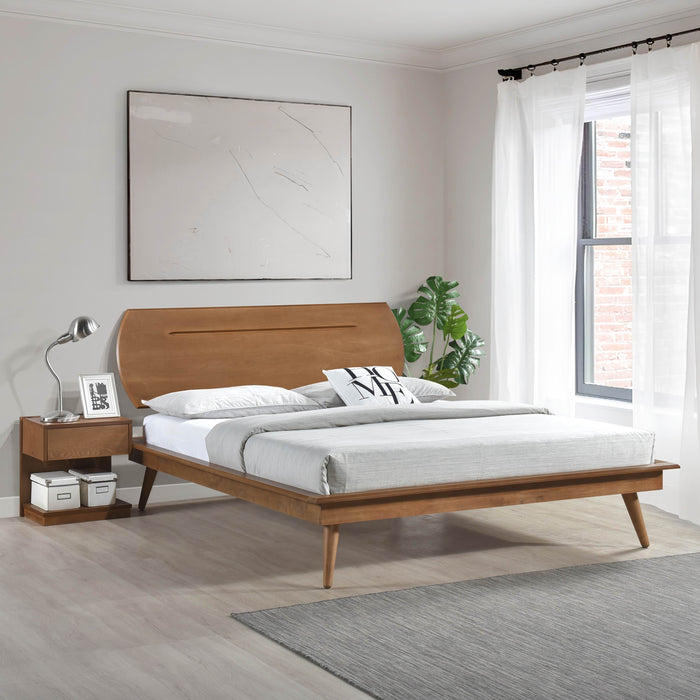 - (2) Full Platform Bed with Oval Headboard