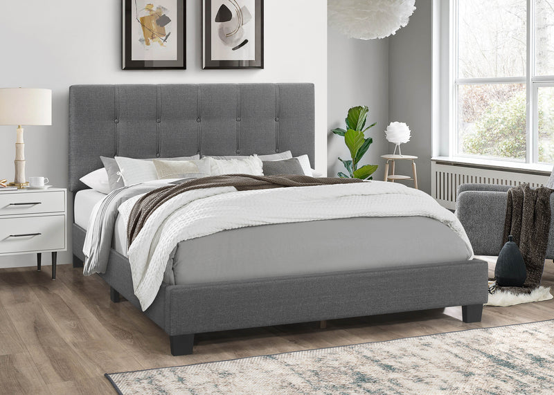 - Queen Platform Bed in a Box, Gray