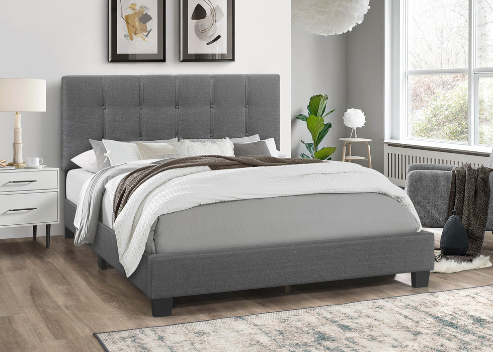 - Queen Platform Bed in a Box, Gray