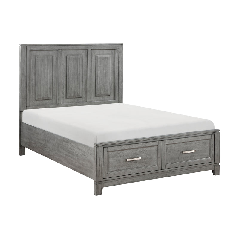 Garretson - (3) Full Platform Bed with Footboard Storage