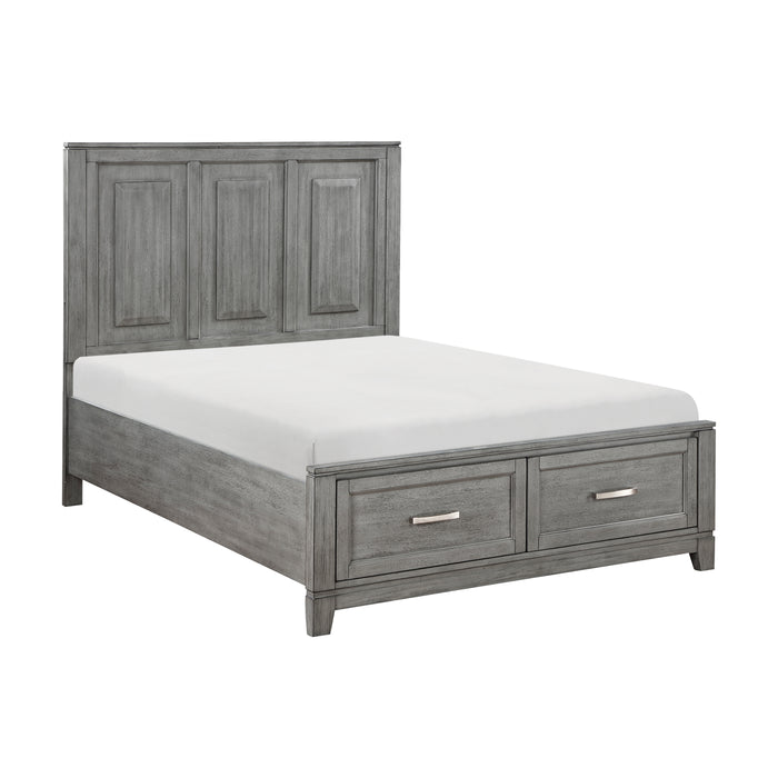 Garretson - (3) Full Platform Bed with Footboard Storage