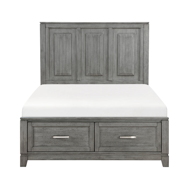 Garretson - (3) Full Platform Bed with Footboard Storage