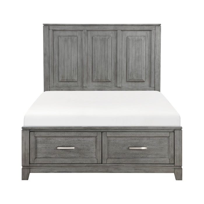 Garretson - (3) Full Platform Bed with Footboard Storage