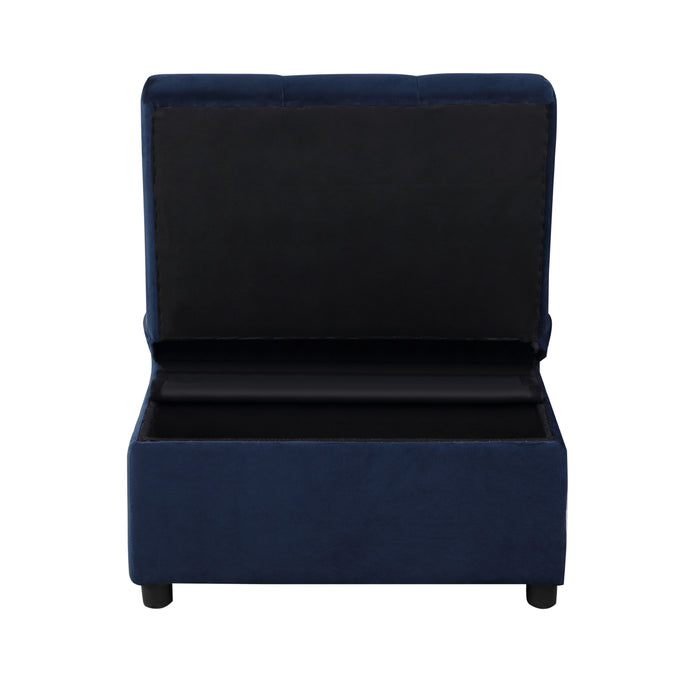 Garrell - Lift Top Storage Bench with Pull-out Bed