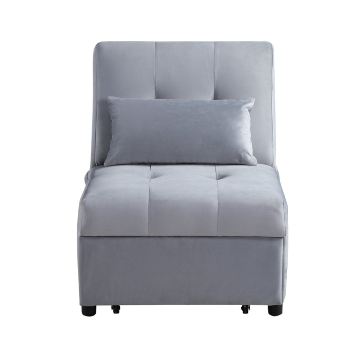Garrell - Lift Top Storage Bench with Pull-out Bed