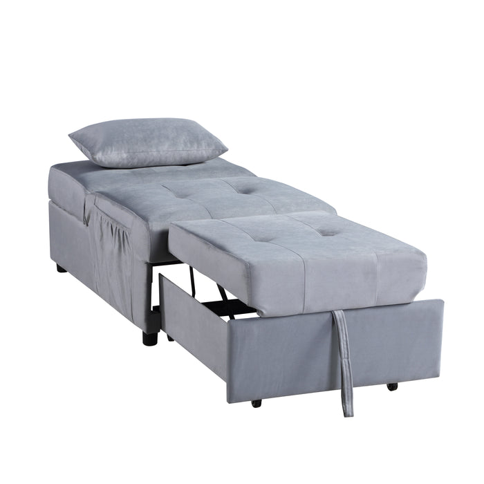 Garrell - Lift Top Storage Bench with Pull-out Bed