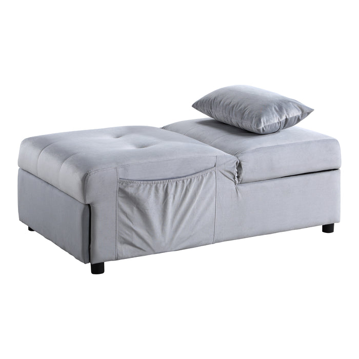 Garrell - Lift Top Storage Bench with Pull-out Bed