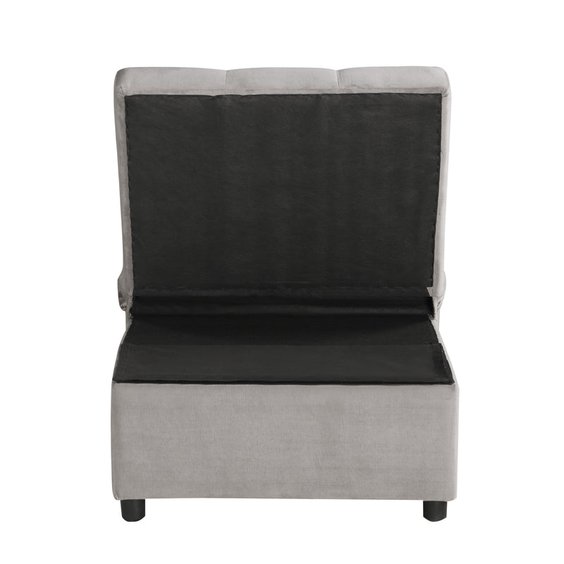 Garrell - Lift Top Storage Bench with Pull-out Bed