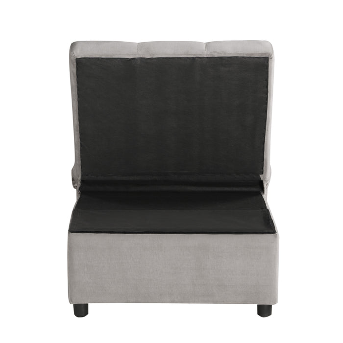 Garrell - Lift Top Storage Bench with Pull-out Bed