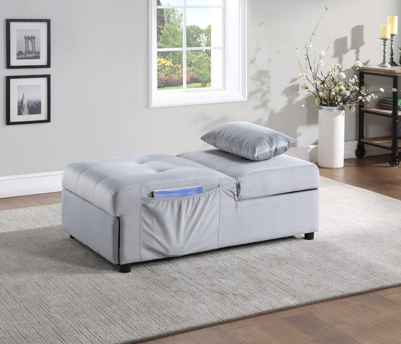 Garrell - Lift Top Storage Bench with Pull-out Bed
