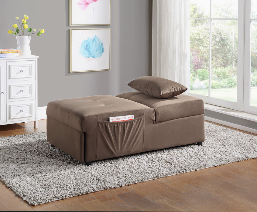 Garrell - Lift Top Storage Bench with Pull-out Bed