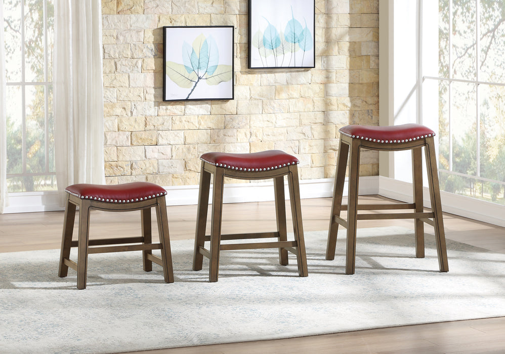 Ordway - 18 Dining Stool, Red