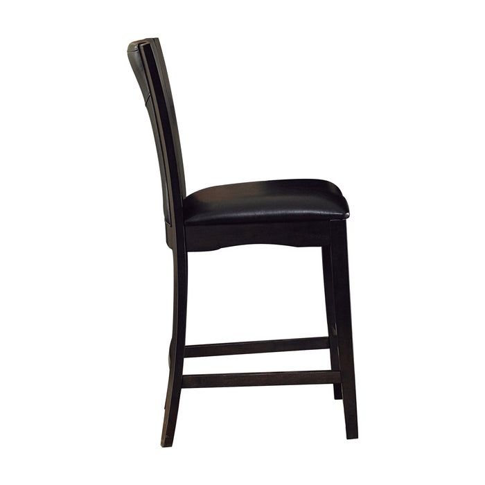 Daisy - Counter Height Chair, Dark Brown Bi-Cast Vinyl