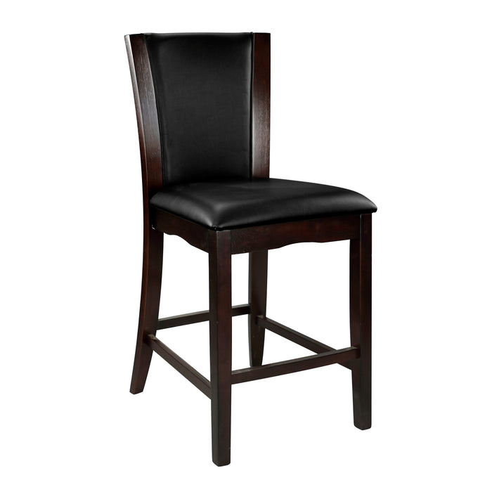 Daisy - Counter Height Chair, Dark Brown Bi-Cast Vinyl