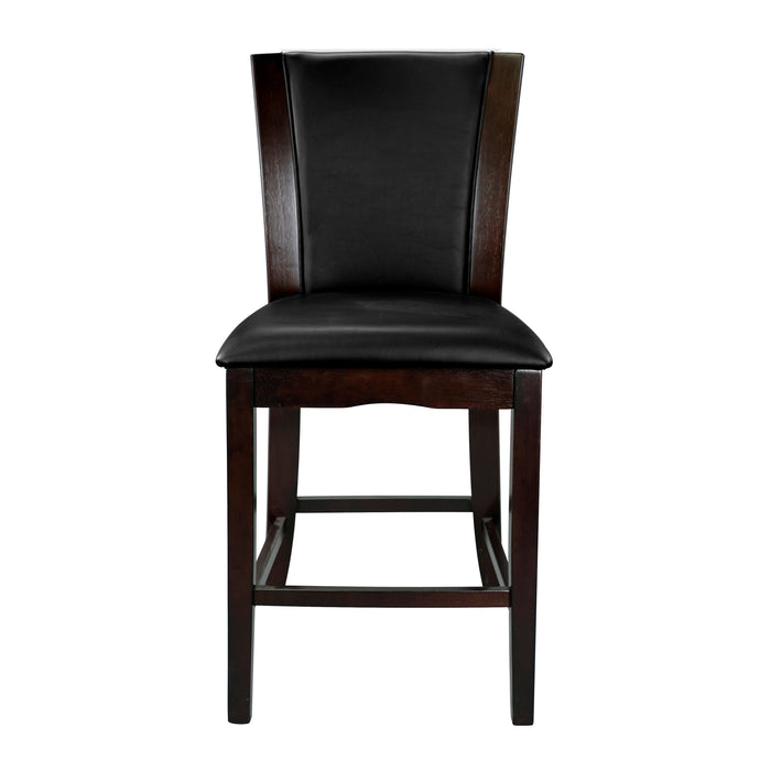 Daisy - Counter Height Chair, Dark Brown Bi-Cast Vinyl