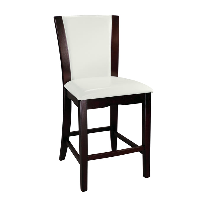 Daisy - Counter Height Chair, White Bi-Cast Vinyl