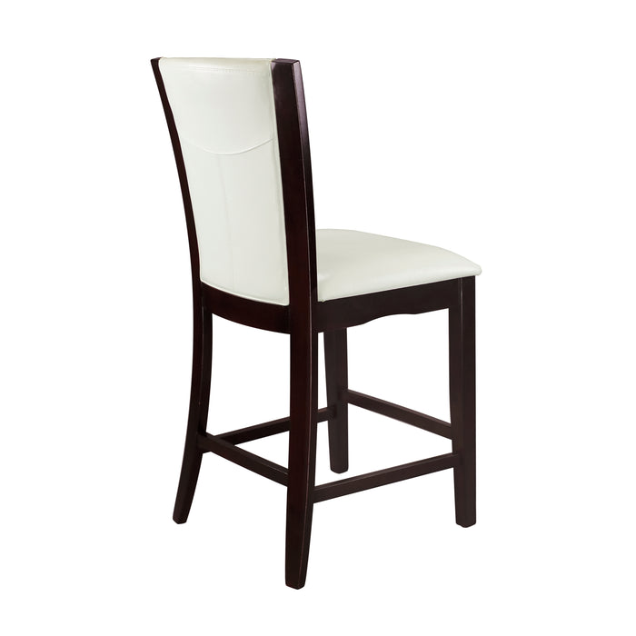 Daisy - Counter Height Chair, White Bi-Cast Vinyl