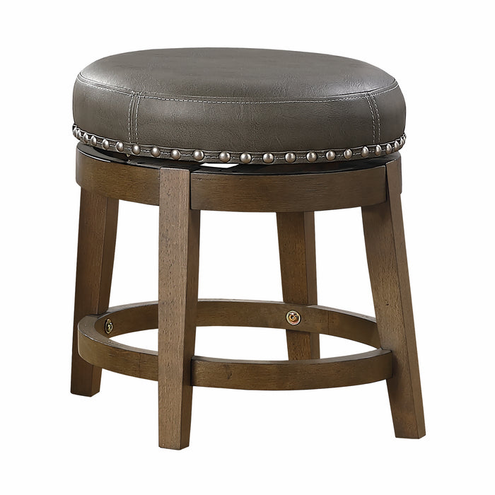 Westby - Round Swivel Stool, Gray